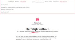 Desktop Screenshot of mekarsari.nl